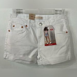 Levi’s ( Girls 12) Girlfriend Shorty Shorts Stretchy with adjustable waistband